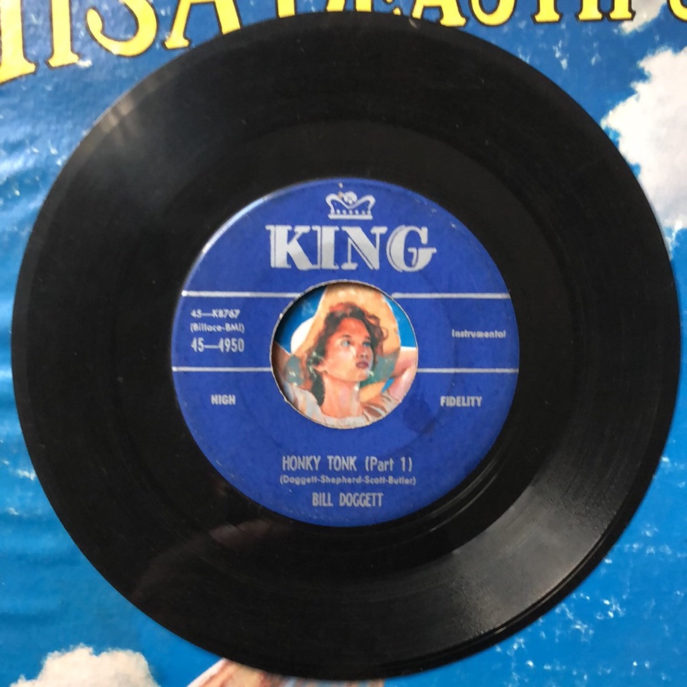 Bill Doggett Honky Tonk Vinyl 45 Record '56